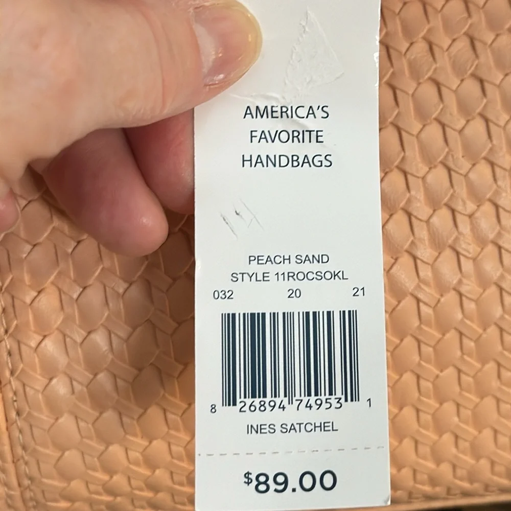 NWT Rosetti Peach Sand Ines Satchel‎ Purse